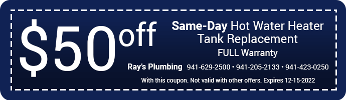 50 Dollars Off Same Day Water Heater Replacement Coupon