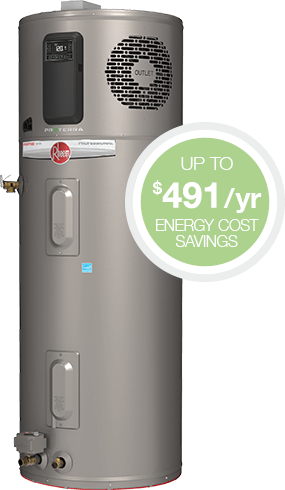 Rheem® ProTerra™ Hybrid Electric Water Heater - up to $491/year energy cost savings