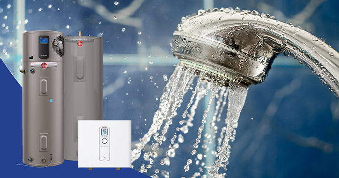Water Heaters - Hybrid, Electric and Tankless